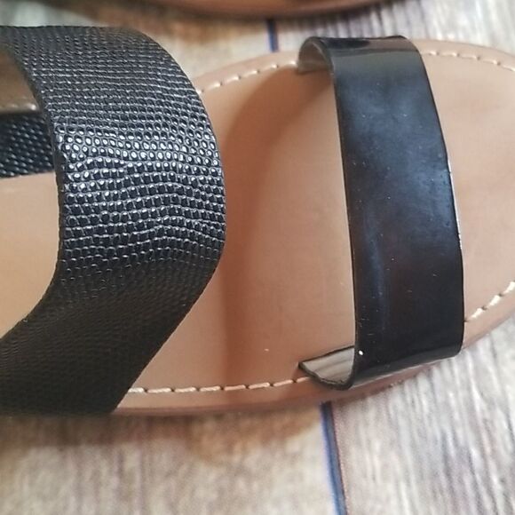 Sam & Libby Black Slides Size 8 - Picture 4 of 6